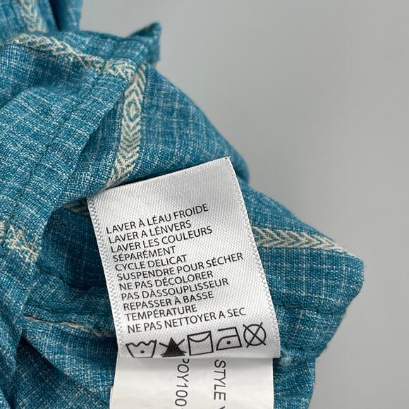 ROYAL ROBBINS Shirt Size Medium Button Down NWT Vista Travel Vacation S/S Blue - Picture 15 of 15